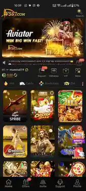 W567 Game APK interface screenshot